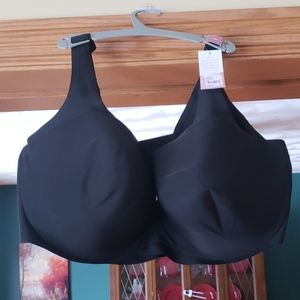 Black Cacique lightly lined balconette 44H